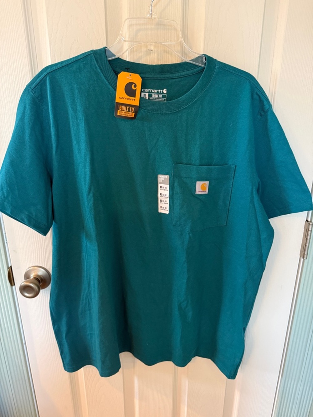 Carhartt Teal Short-Sleeve Pocket T-Shirt